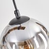 Koyoto hanging light, globe light, pendant light Ecru, black, 4-light sources