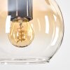 Koyoto hanging light, globe light, pendant light Ecru, black, 4-light sources
