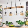 Koyoto hanging light, globe light, pendant light Ecru, black, 4-light sources