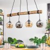Koyoto hanging light, globe light, pendant light Ecru, black, 4-light sources