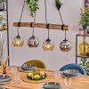 Koyoto hanging light, globe light, pendant light Ecru, black, 4-light sources