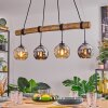 Koyoto hanging light, globe light, pendant light Ecru, black, 4-light sources