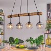 Koyoto hanging light, globe light, pendant light Ecru, black, 4-light sources