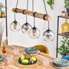 Koyoto hanging light, globe light, pendant light Ecru, black, 4-light sources