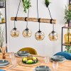Ripoll hanging light, globe light, pendant light Ecru, black, 4-light sources