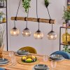Koyoto hanging light, globe light, pendant light Ecru, black, 4-light sources