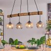 Koyoto hanging light, globe light, pendant light Ecru, black, 4-light sources