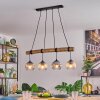 Koyoto hanging light, globe light, pendant light Ecru, black, 4-light sources