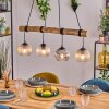 Koyoto hanging light, globe light, pendant light Ecru, black, 4-light sources