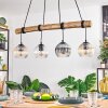 Koyoto hanging light, globe light, pendant light Ecru, black, 4-light sources