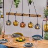 Ripoll hanging light, globe light, pendant light Ecru, black, 5-light sources