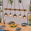 Koyoto hanging light, globe light, pendant light Ecru, black, 5-light sources