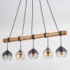 Koyoto hanging light, globe light, pendant light Ecru, black, 5-light sources