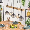 Koyoto hanging light, globe light, pendant light Ecru, black, 5-light sources