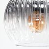 Koyoto ceiling light, globe light Amber, clear, Smoke-coloured, 6-light sources