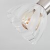 Saire ceiling light, ceiling spotlight chrome, matt nickel, 3-light sources