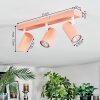 Javel ceiling light, ceiling spotlight pink, white, 3-light sources