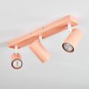 Javel ceiling light, ceiling spotlight pink, white, 3-light sources