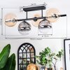Chehalis ceiling light, globe light black, 5-light sources