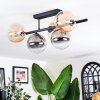 Chehalis ceiling light, globe light black, 5-light sources