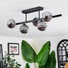 Chehalis ceiling light, globe light black, 5-light sources
