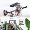 Chehalis ceiling light, globe light black, 5-light sources