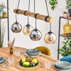 Koyoto hanging light, globe light, pendant light Ecru, black, 4-light sources