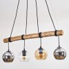 Koyoto hanging light, globe light, pendant light Ecru, black, 4-light sources