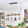 Ripoll hanging light, globe light, pendant light Ecru, black, 4-light sources