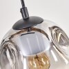 Ripoll hanging light, globe light, pendant light Ecru, black, 4-light sources