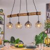 Ripoll hanging light, globe light, pendant light Ecru, black, 4-light sources