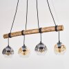 Ripoll hanging light, globe light, pendant light Ecru, black, 4-light sources