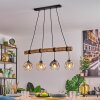Ripoll hanging light, globe light, pendant light Ecru, black, 4-light sources