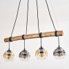 Ripoll hanging light, globe light, pendant light Ecru, black, 4-light sources