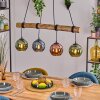 Koyoto hanging light, globe light, pendant light Ecru, black, 4-light sources