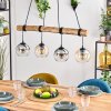 Koyoto hanging light, globe light, pendant light Ecru, black, 4-light sources