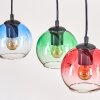 Koyoto hanging light, globe light, pendant light Ecru, black, 5-light sources