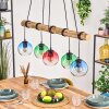 Koyoto hanging light, globe light, pendant light Ecru, black, 5-light sources