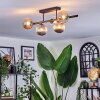 Chehalis ceiling light, globe light black, 5-light sources