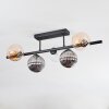 Chehalis ceiling light, globe light black, 5-light sources