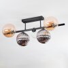Chehalis ceiling light, globe light black, 5-light sources