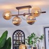 Chehalis ceiling light, globe light black, 5-light sources