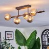 Chehalis ceiling light, globe light black, 5-light sources