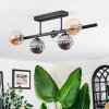 Chehalis ceiling light, globe light black, 5-light sources