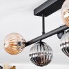 Chehalis ceiling light, globe light black, 5-light sources
