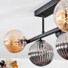 Chehalis ceiling light, globe light black, 5-light sources