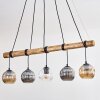 Ripoll hanging light, globe light, pendant light Ecru, black, 5-light sources