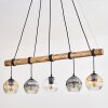 Ripoll hanging light, globe light, pendant light Ecru, black, 5-light sources