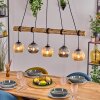 Ripoll hanging light, globe light, pendant light Ecru, black, 5-light sources