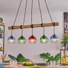 Koyoto hanging light, globe light, pendant light Ecru, black, 5-light sources